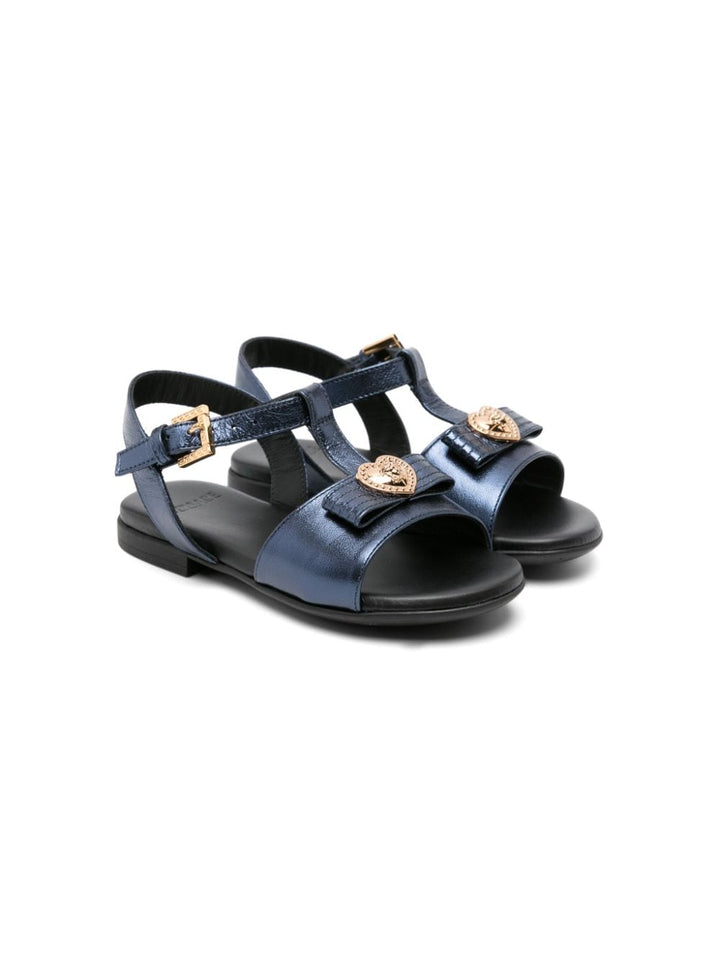 Sandales fille bleu marine