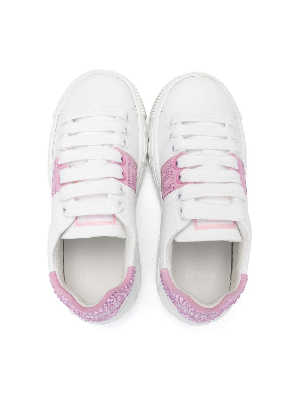 Sneakers bambina bianca/rosa