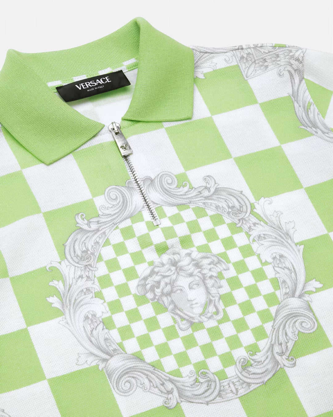 Polo bianco/verde bambino