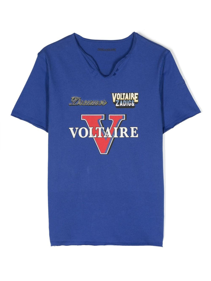 T-shirt blu bambino