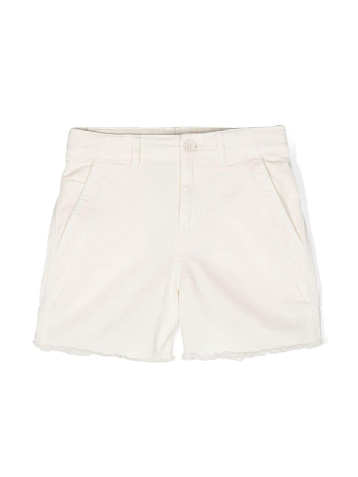 Shorts bambina bianco/crema