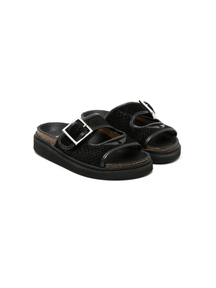Sandales noires unisexes