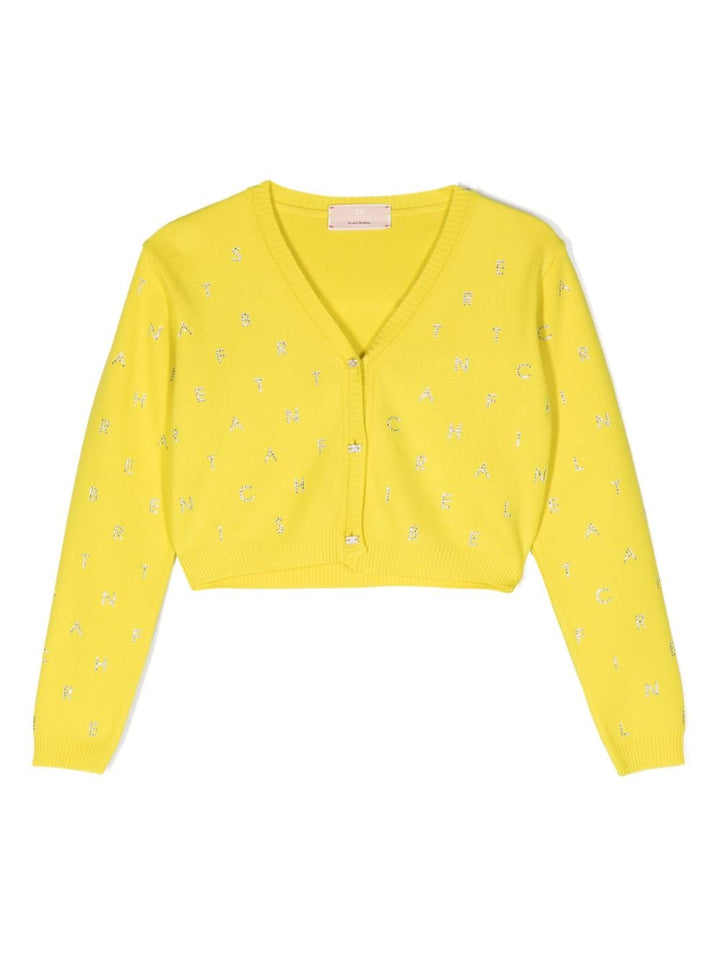 Cardigan giallo bambina