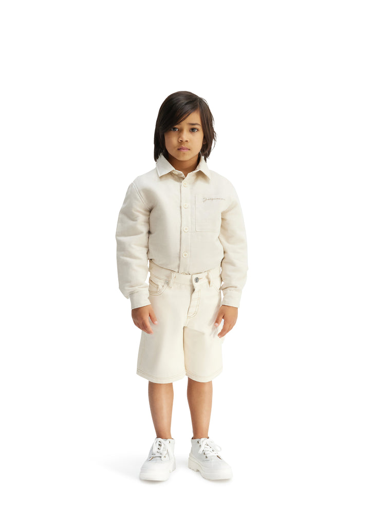 Camicia beige bambino