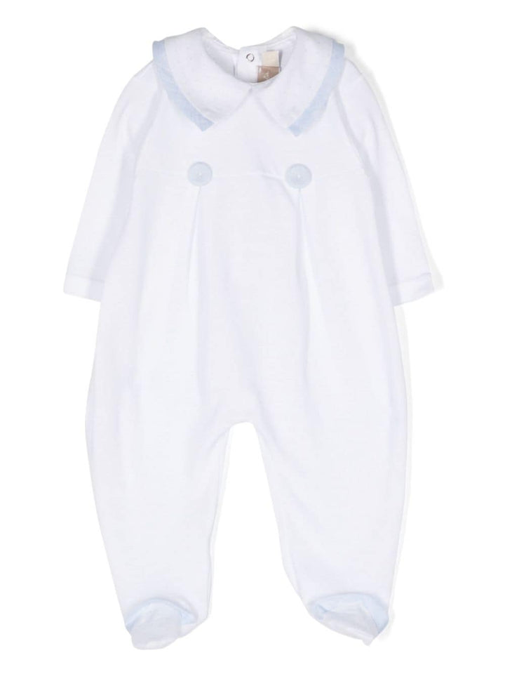 Pyjama bébé fille blanc/bleu