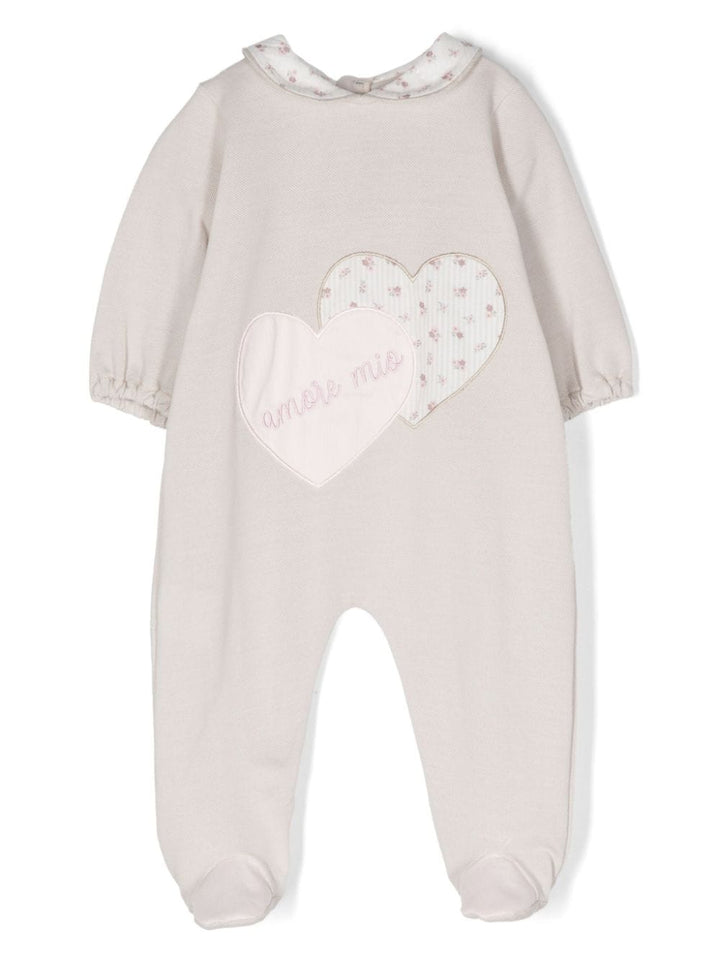 Pyjama bébé fille beige/rose