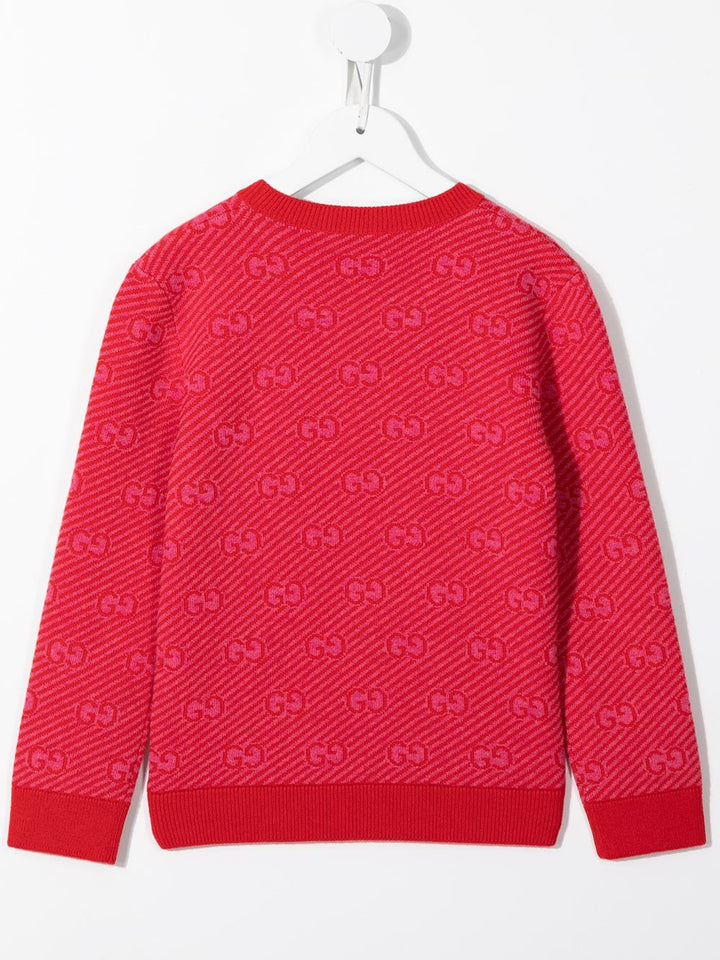 Maglione rosso bambina