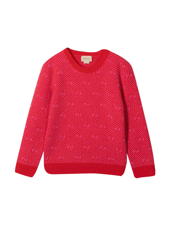 Maglione rosso bambina