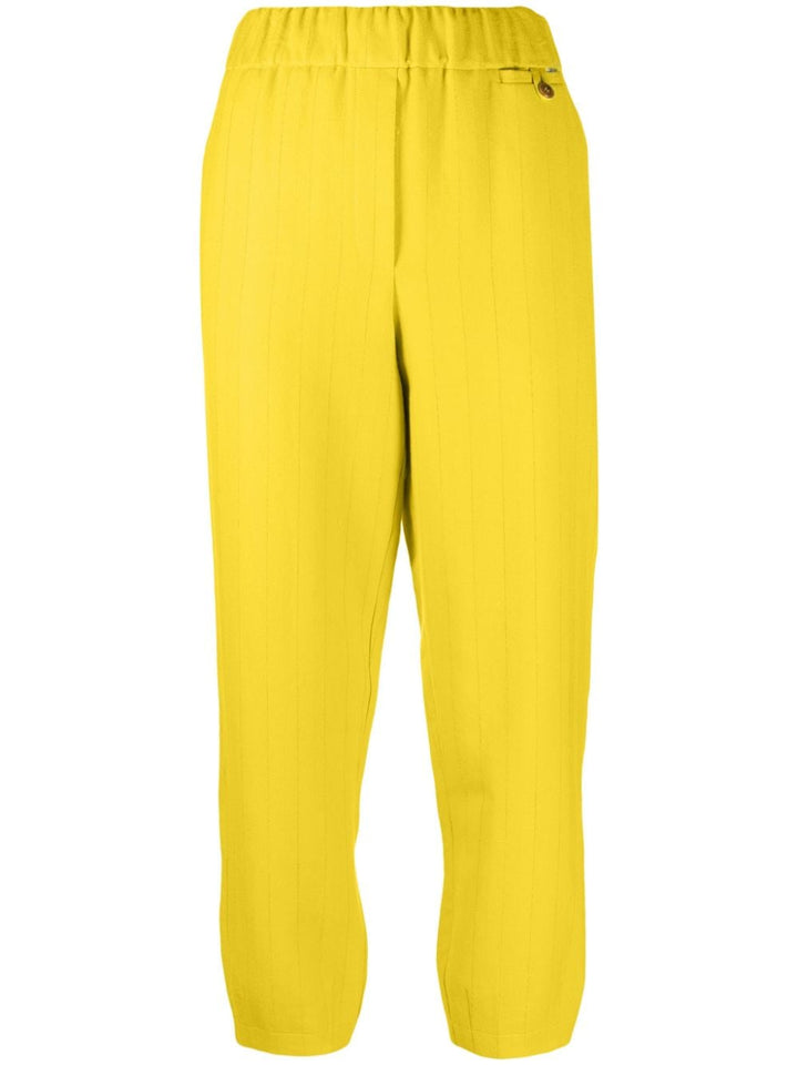 Pantalon femme jaune