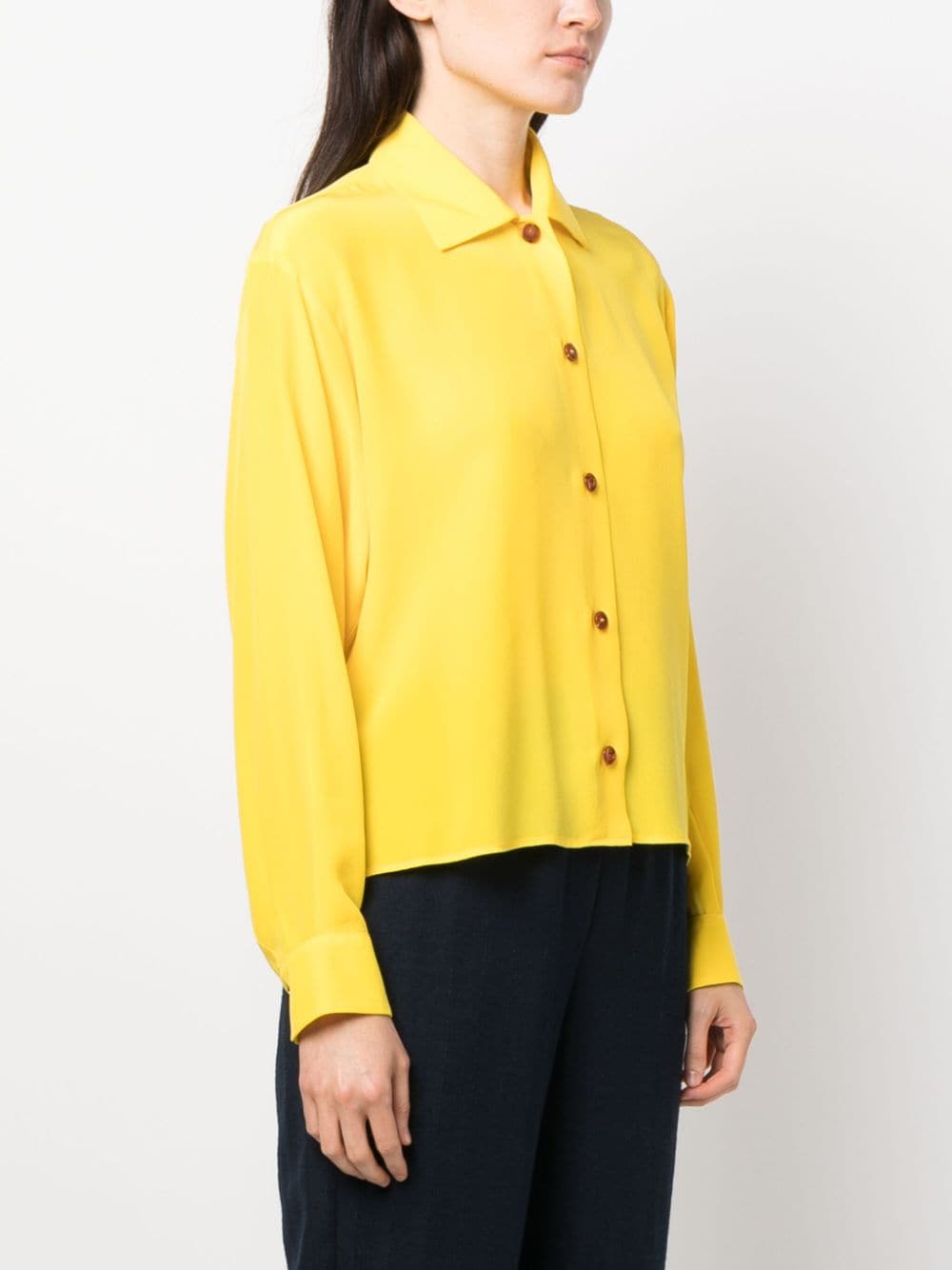 Chemise jaune femme