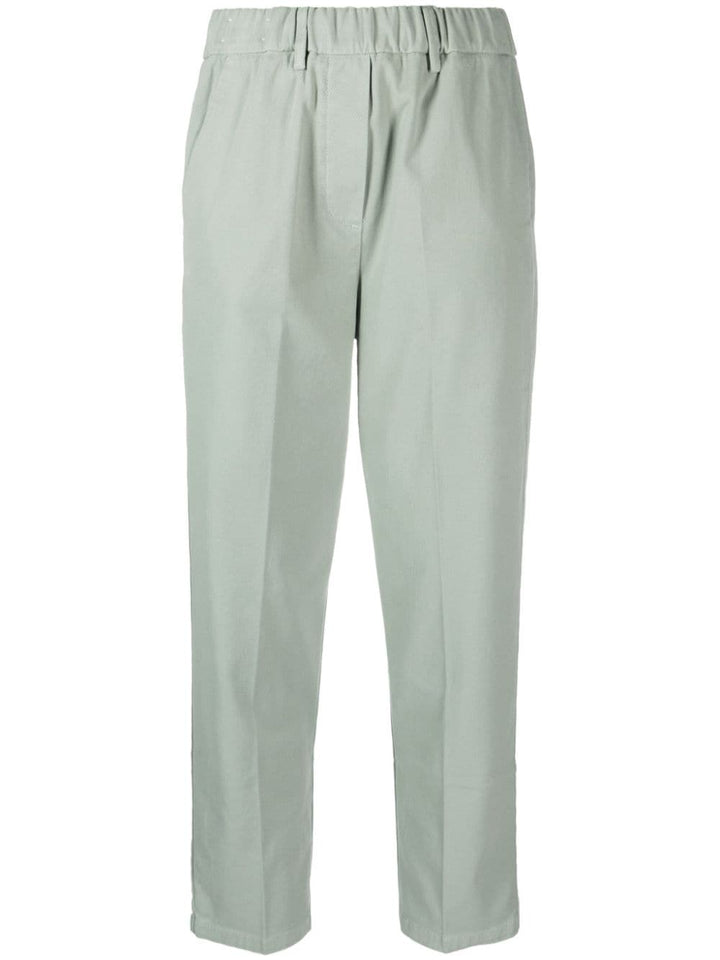 Pantalone verde salvia donna