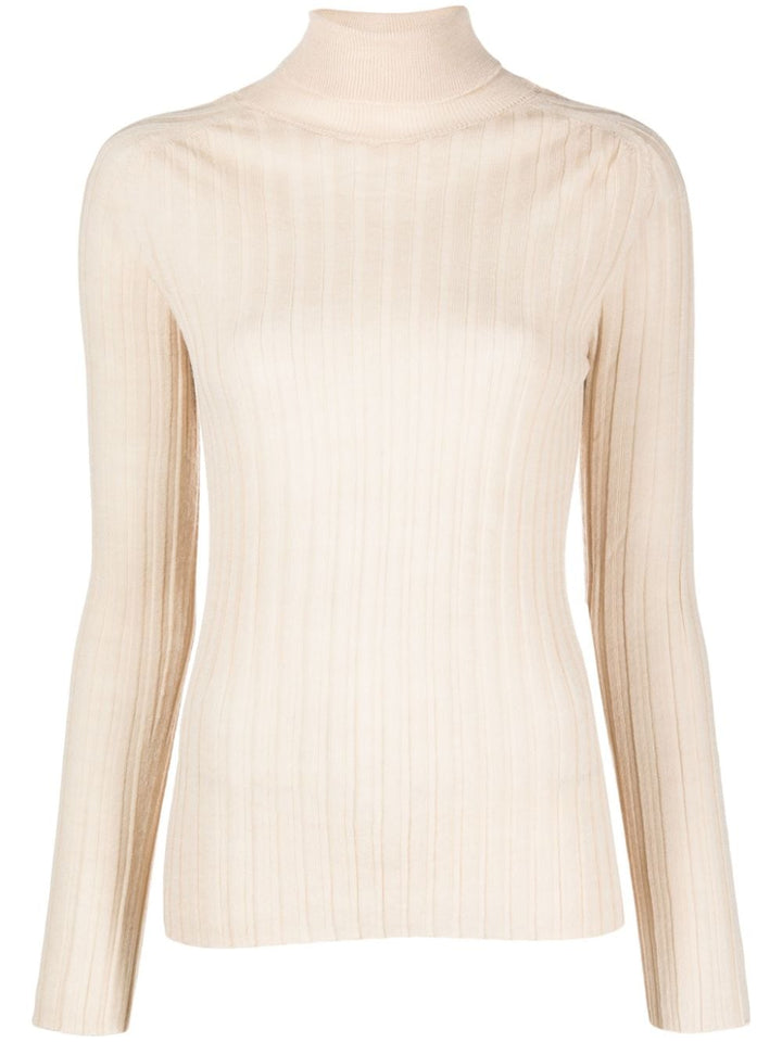 Maglione bianco crema donna