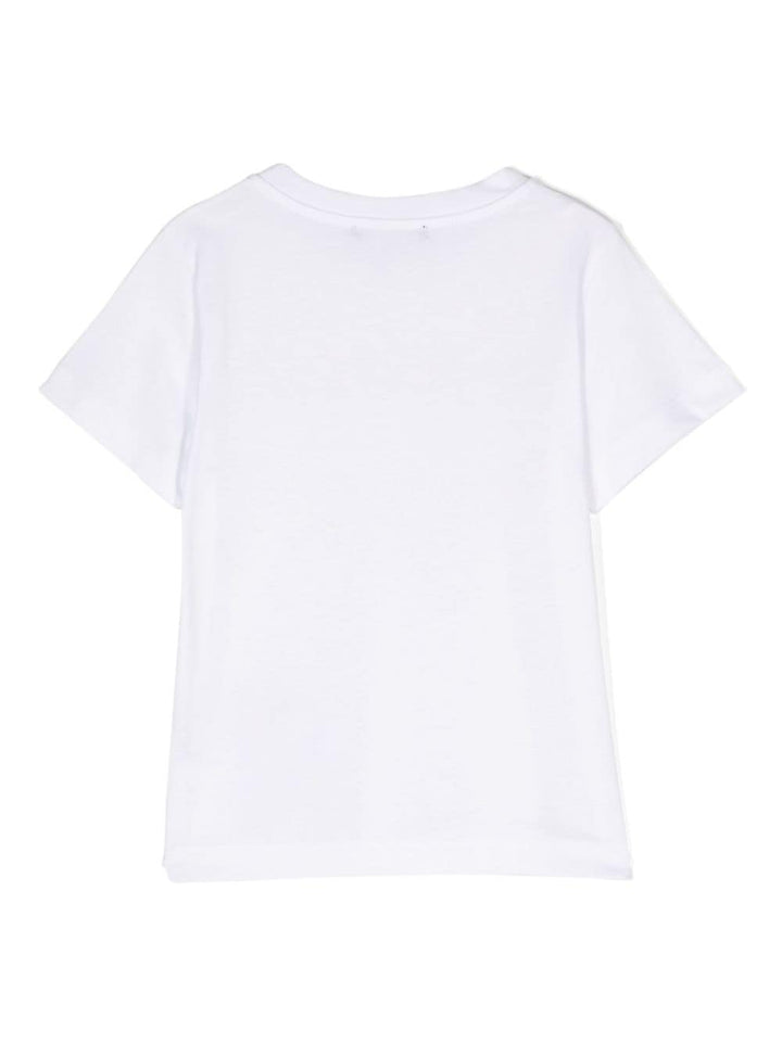 T-shirt fille blanc avec logo