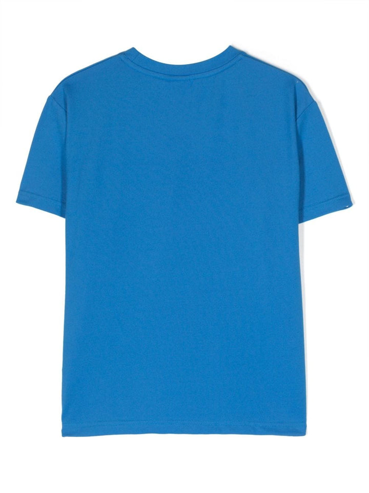 Maglia blu bambino,con stampa frontale