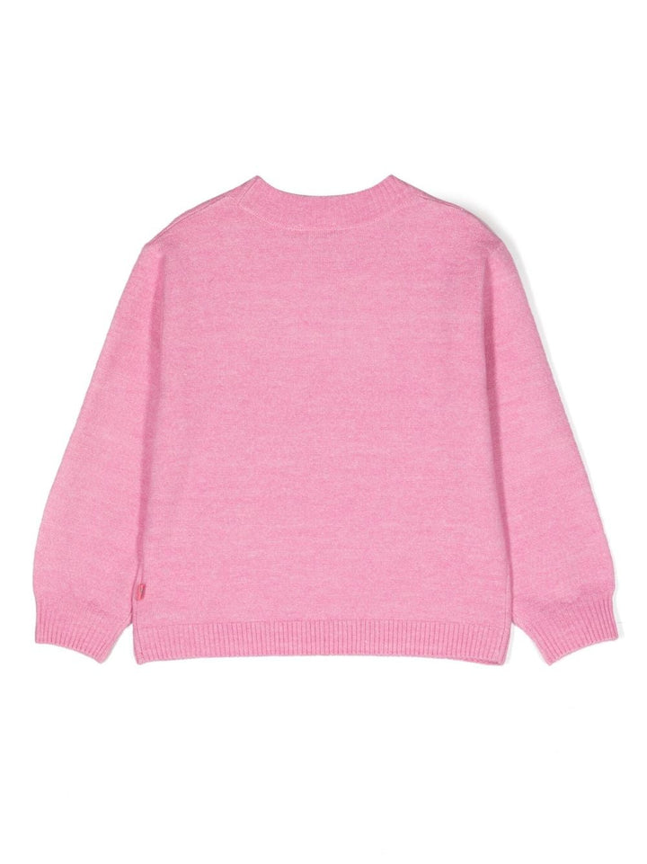 Pull rose pour fille