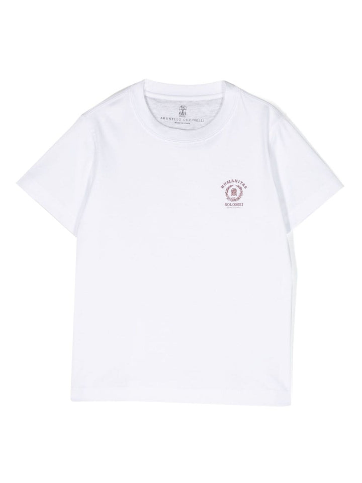 T-shirt enfant blanc avec imprimé