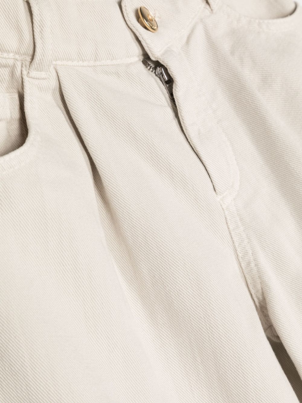 Pantaloni bianco avorio bambina