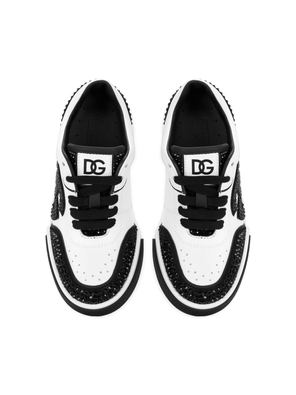 Sneakers bianco/nero bambina