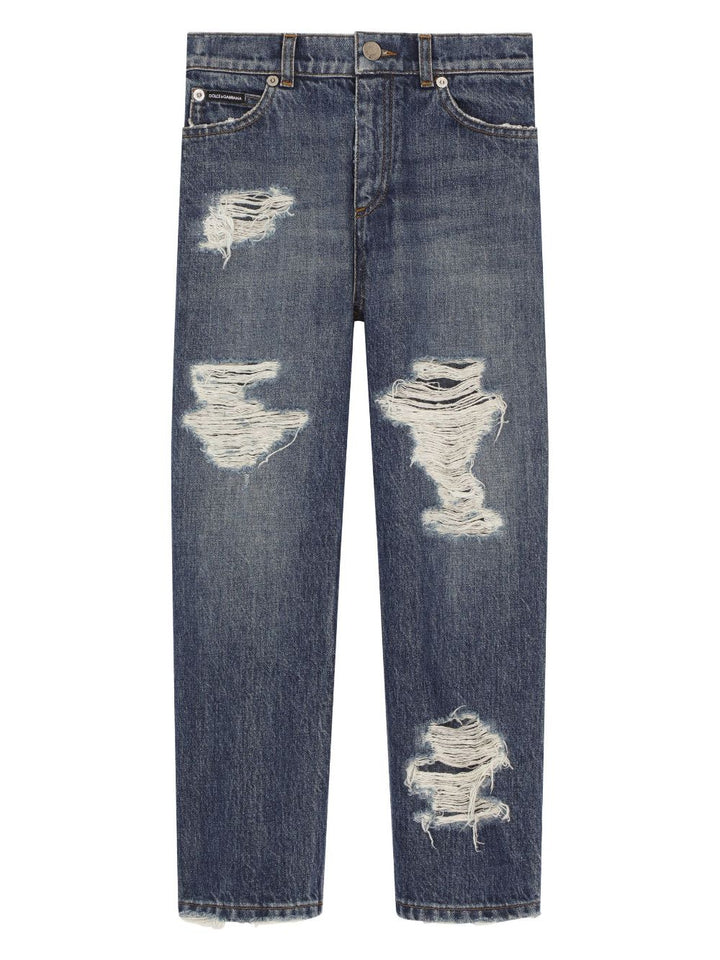 Jeans blu bambina