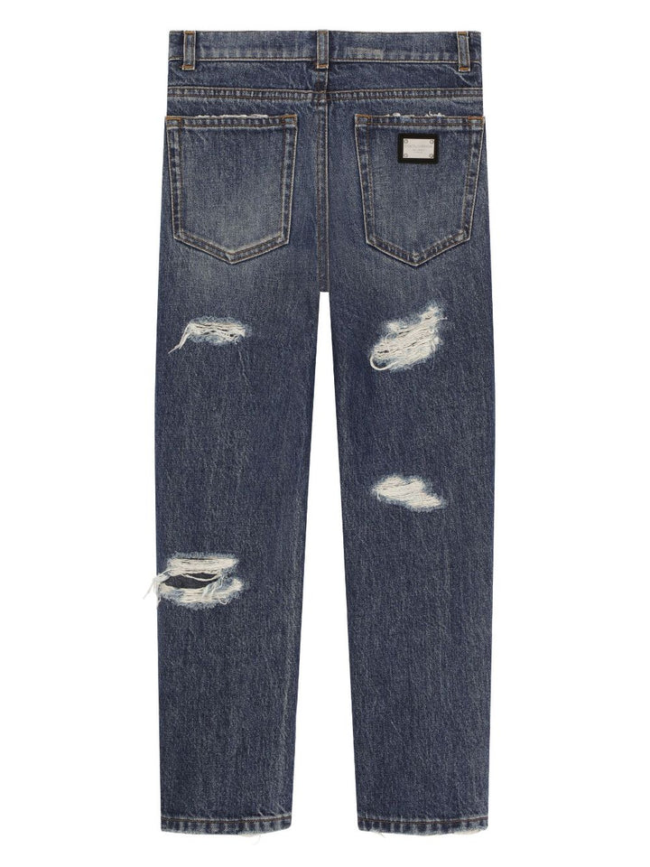 Jeans blu bambina