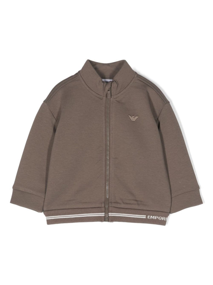 Sweat marron nouveau-né