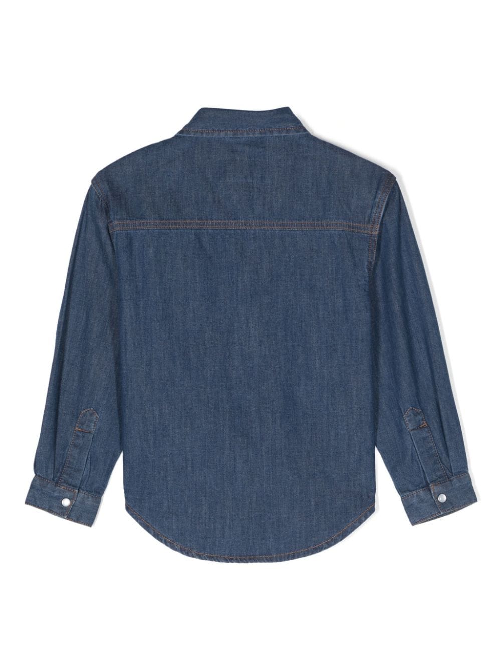 Chemise en jean bleue pour fille avec logo
