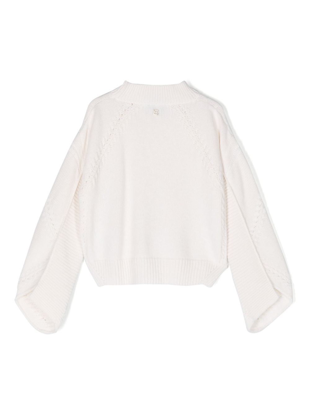 Pull blanc pour fille