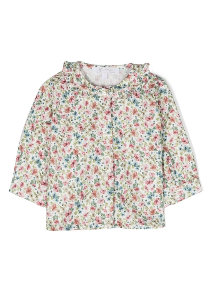 Camicia a fiori neonata