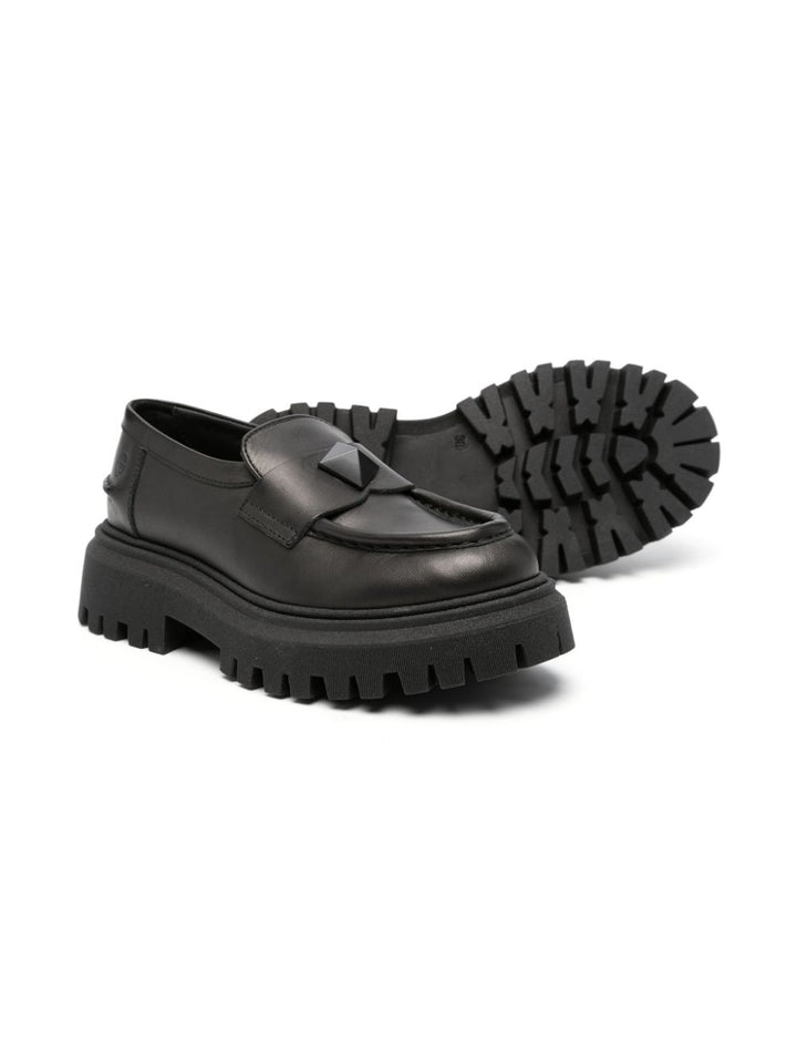 Mocassins noirs pour filles