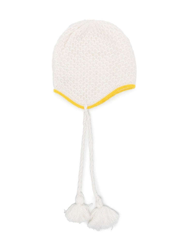 Cappello bianco e giallo unisex