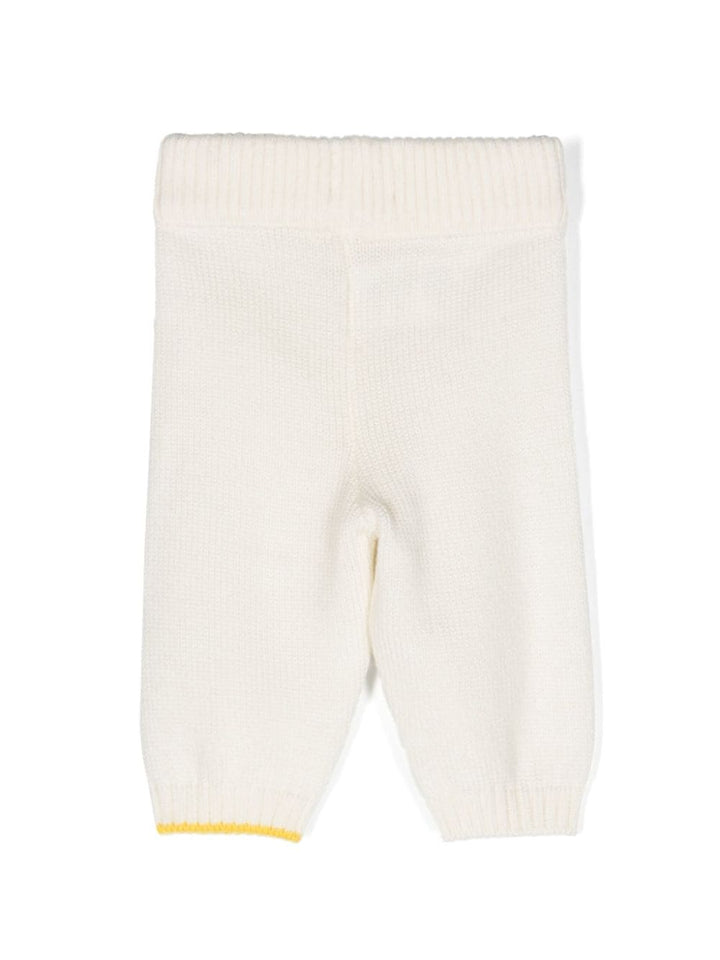 Pantaloni bianchi neonato unisex