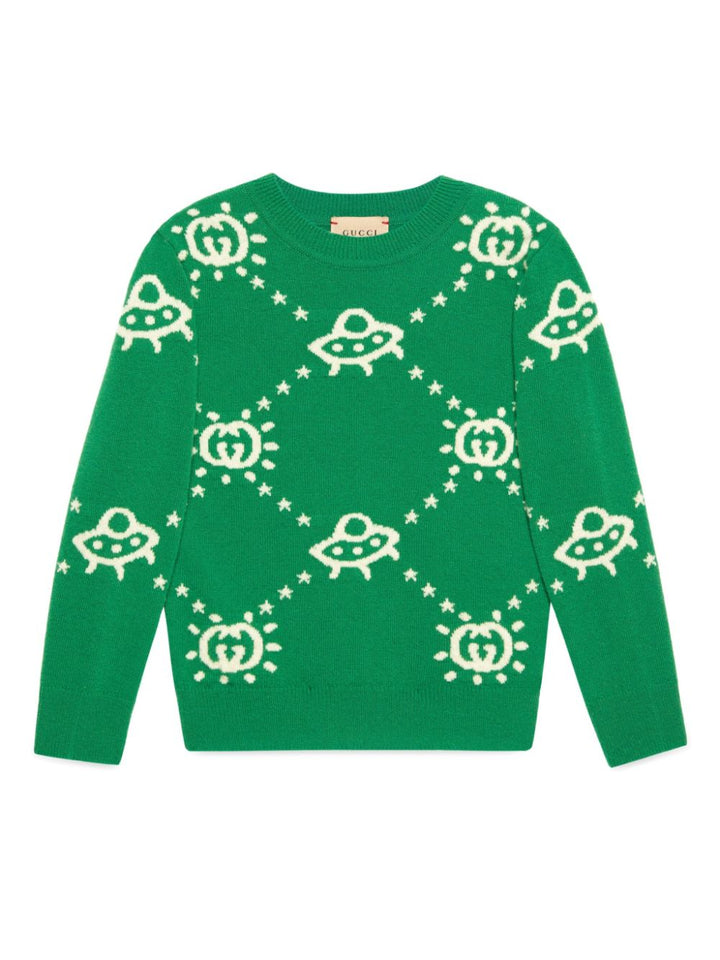 Maglione verde bambino