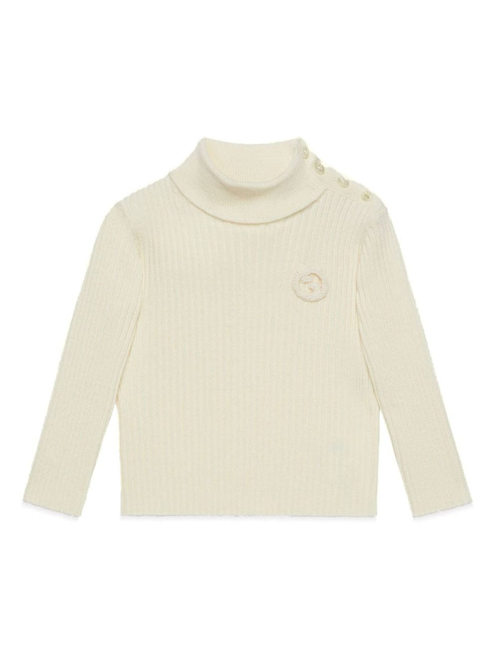 Maglione bianco neonato