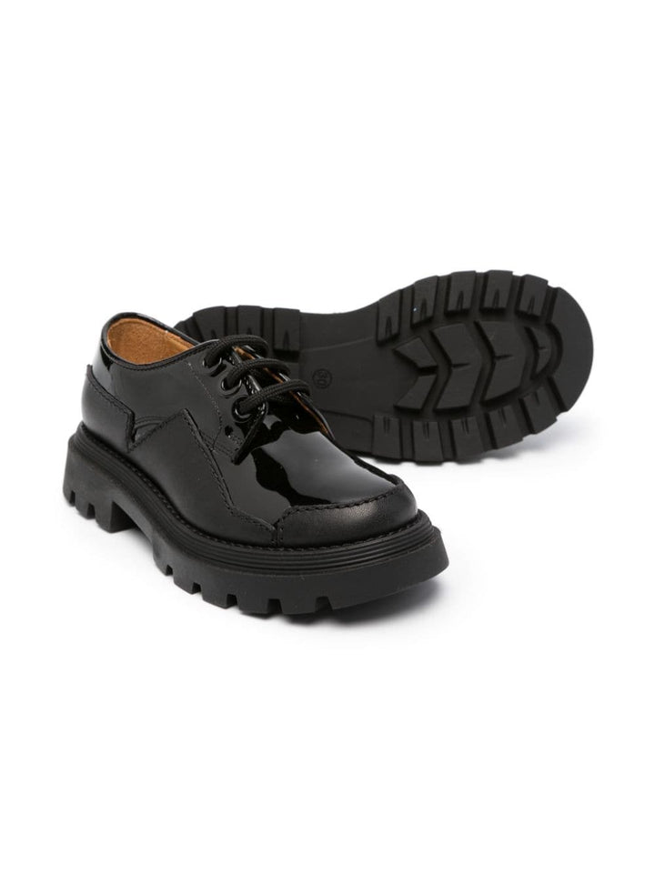 Chaussures enfants noires avec logo