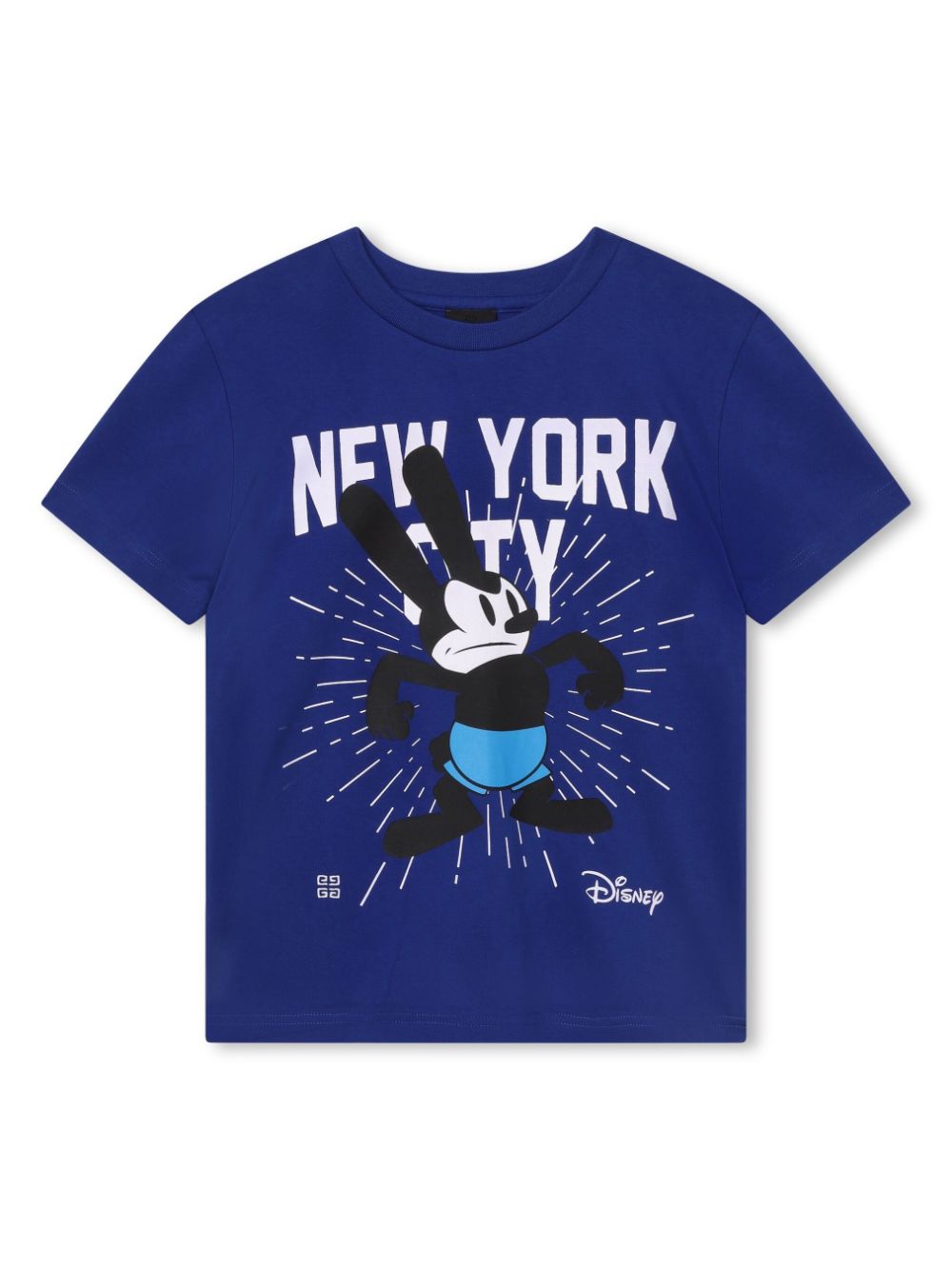 T-shirt blu bambino con stampa