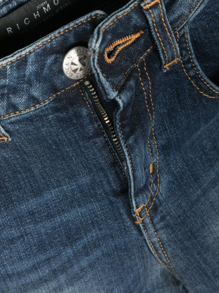 Pantalon jean enfant indigo avec logo