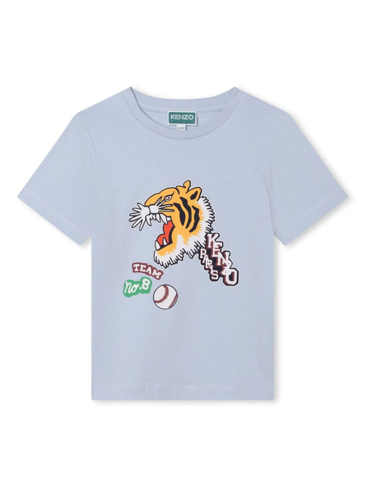 T-shirt blu polvere bambino