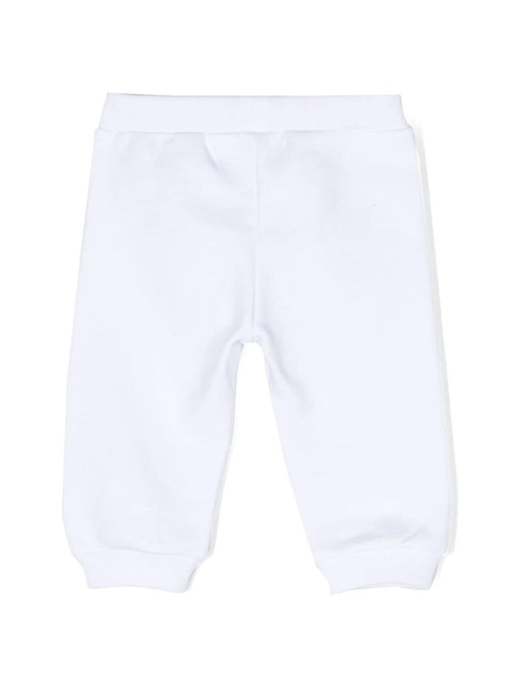 Pantalone bianco neonato con stampa