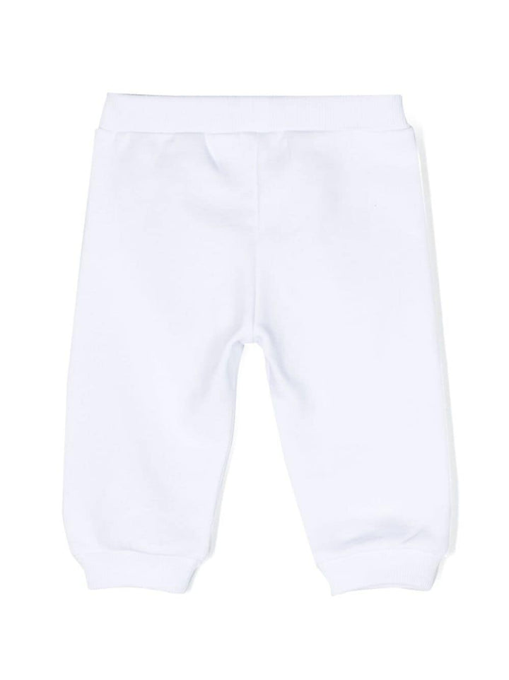 Pantalon nouveau-né blanc avec imprimé