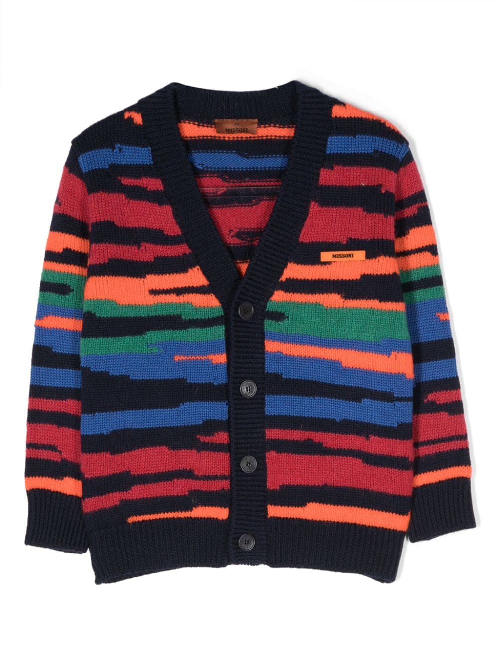 Cardigan nero/multicolor bambino