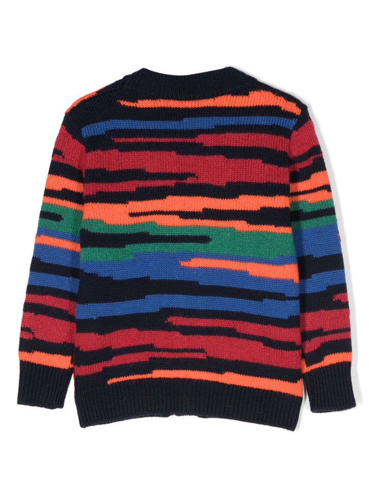 Cardigan bébé noir/multicolore