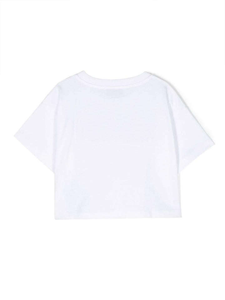T-shirt bianca bambina con stampa