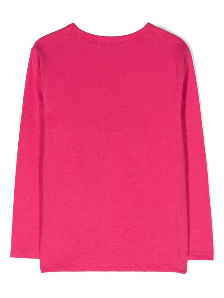 T-shirt fucsia bambina con stampa