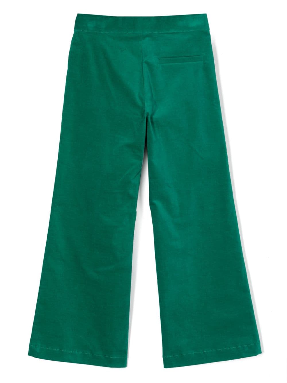 Pantalon fille vert émeraude avec logo