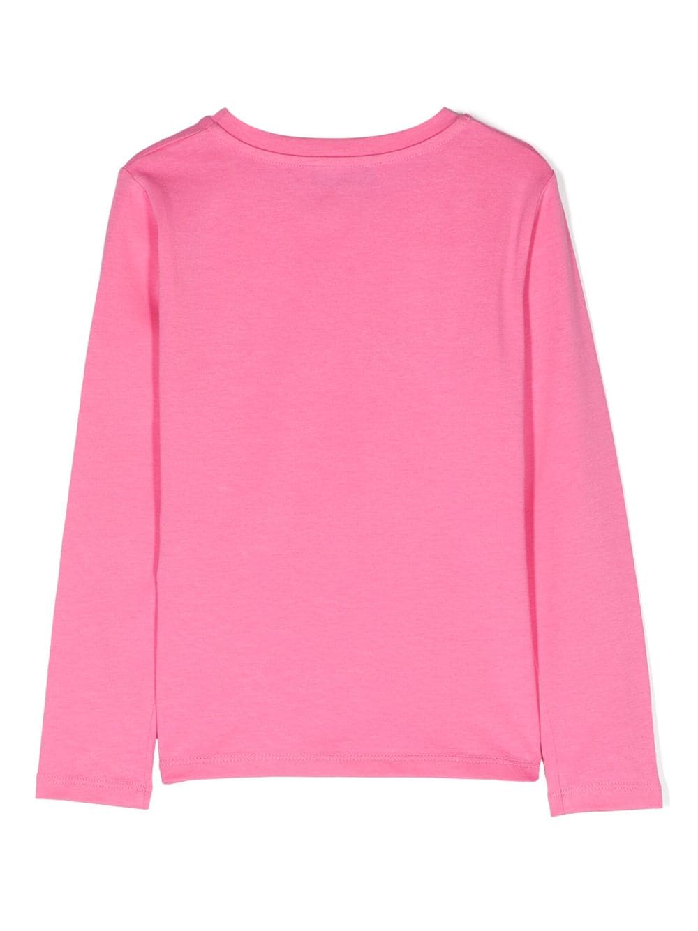 T-shirt fille rose avec imprimé