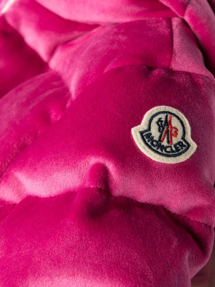Giubbotto rosa neonata con logo