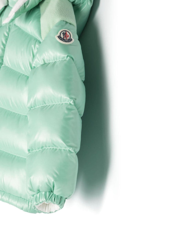 Veste bébé verte avec logo