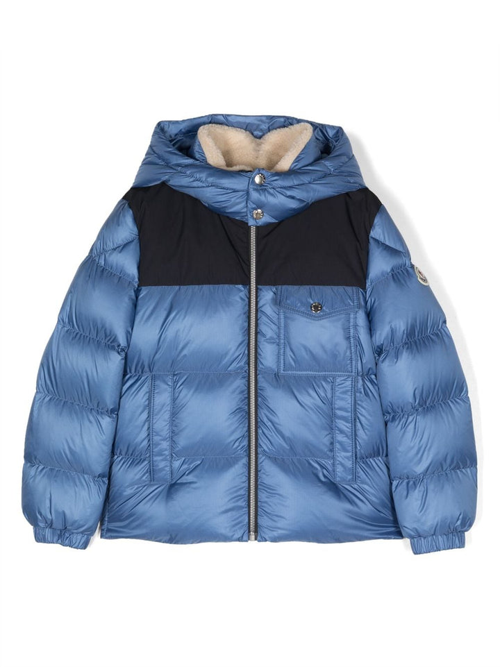 Veste enfant bleue avec application