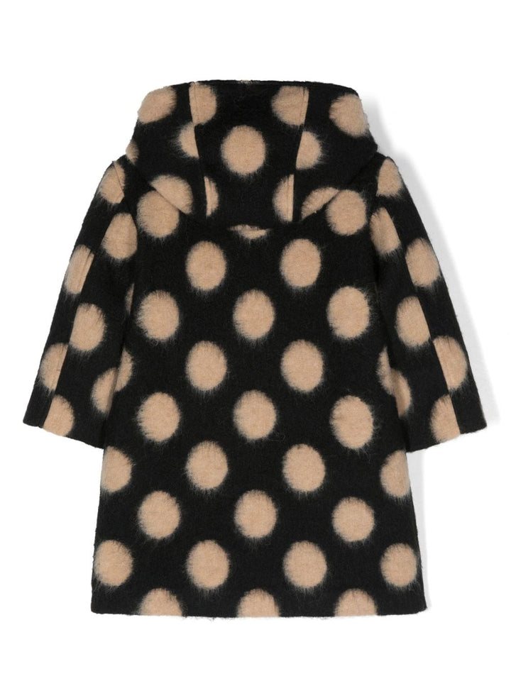 Cappotto marrone a pois bambina