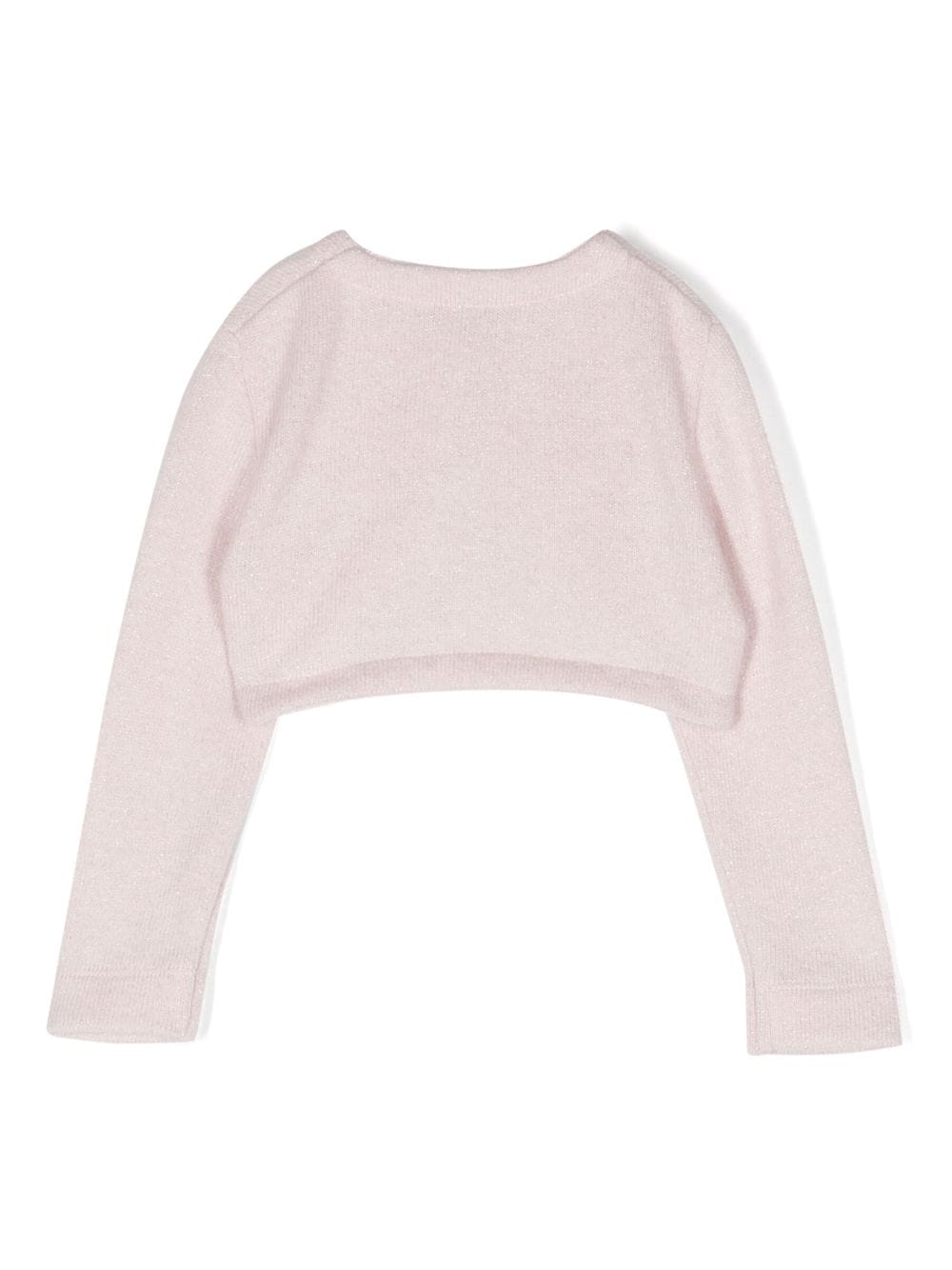 Cardigan rose bébé avec logo